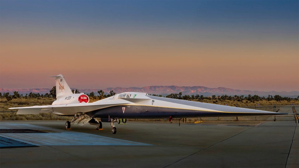 NASAとロッキード・マーティンが静かな超音速ジェットX-59を公開した
